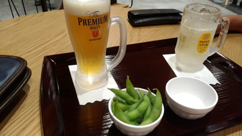 ビールと焼酎